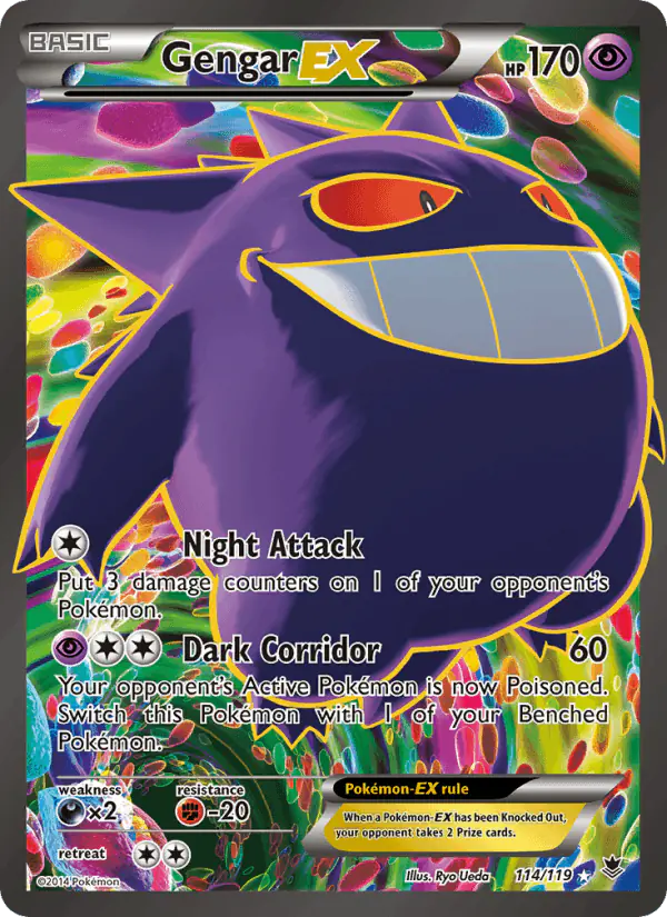 Carta Gengar EX 114/119 de Phantom Forces