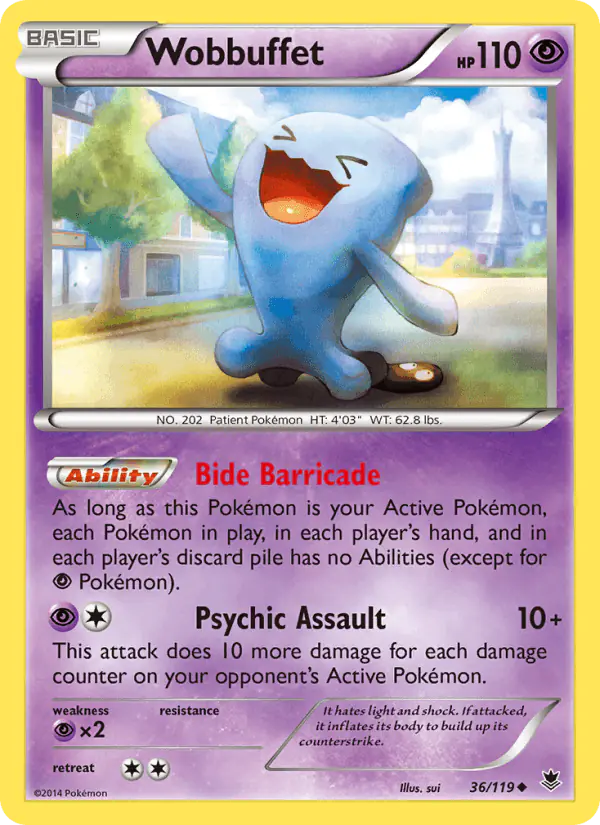 Carta Wobbuffet 36/119 de Phantom Forces