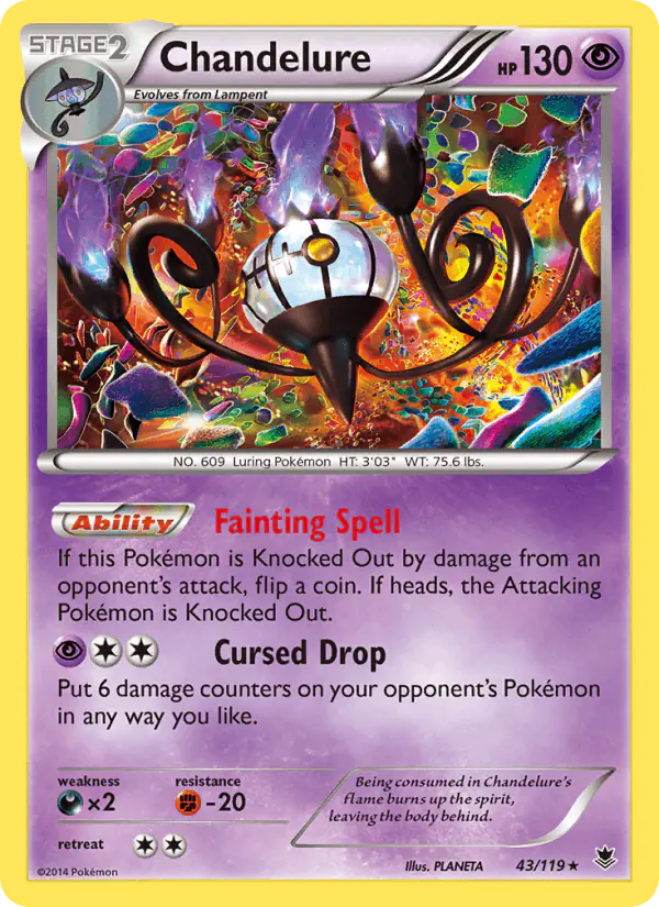 Carta Chandelure 43/119 de Phantom Forces