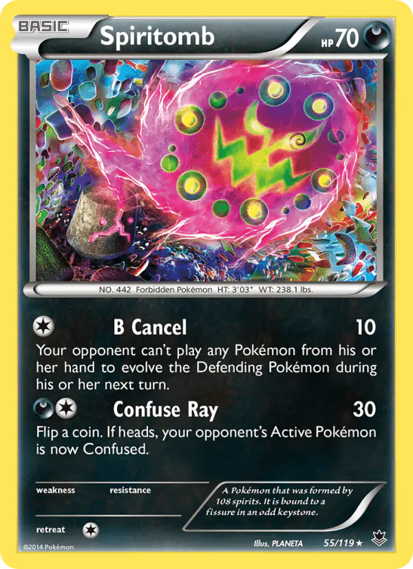 Carta Spiritomb 55/119 de Phantom Forces
