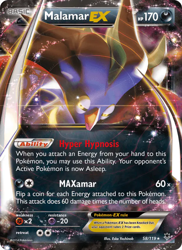 Carta Malamar EX 58/119 de Phantom Forces