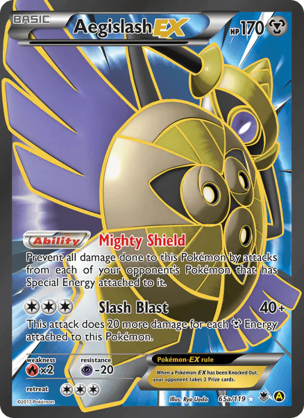 Carta Aegislash EX 65/119 de Phantom Forces
