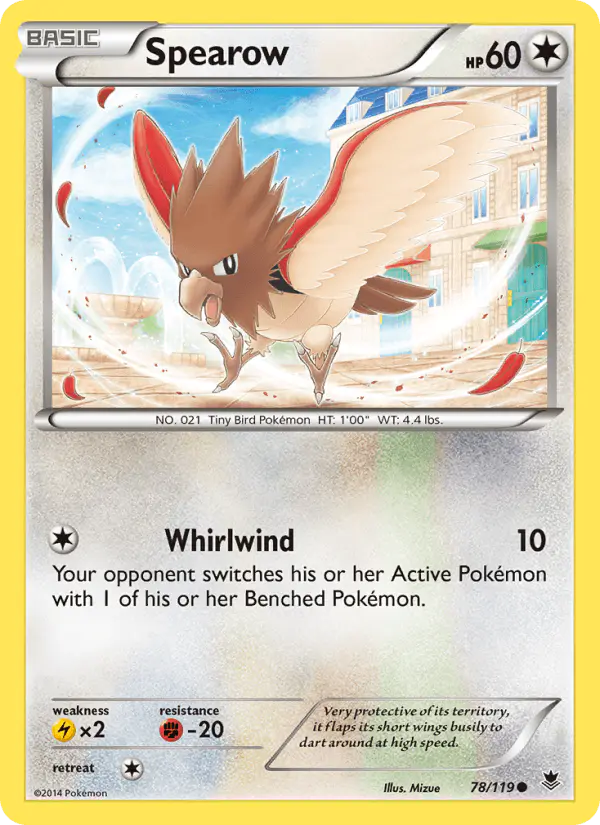 Carta Spearow 78/119 de Phantom Forces