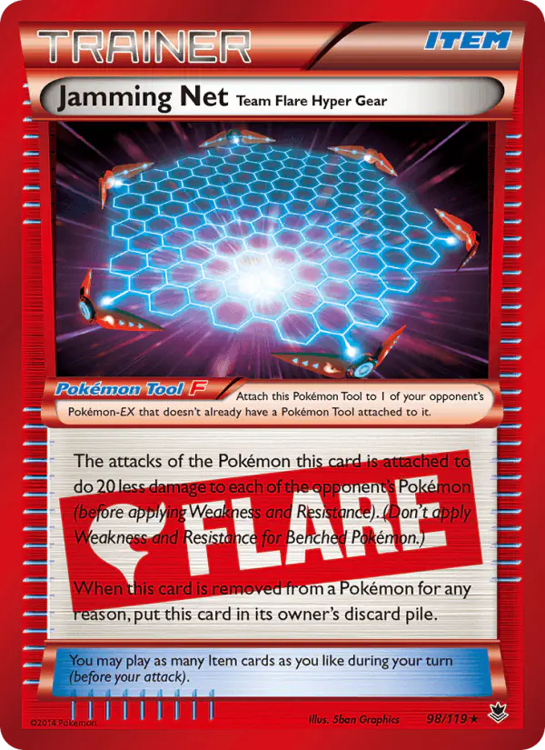Carta Jamming Net Team Flare Hyper Gear 98/119 de Phantom Forces