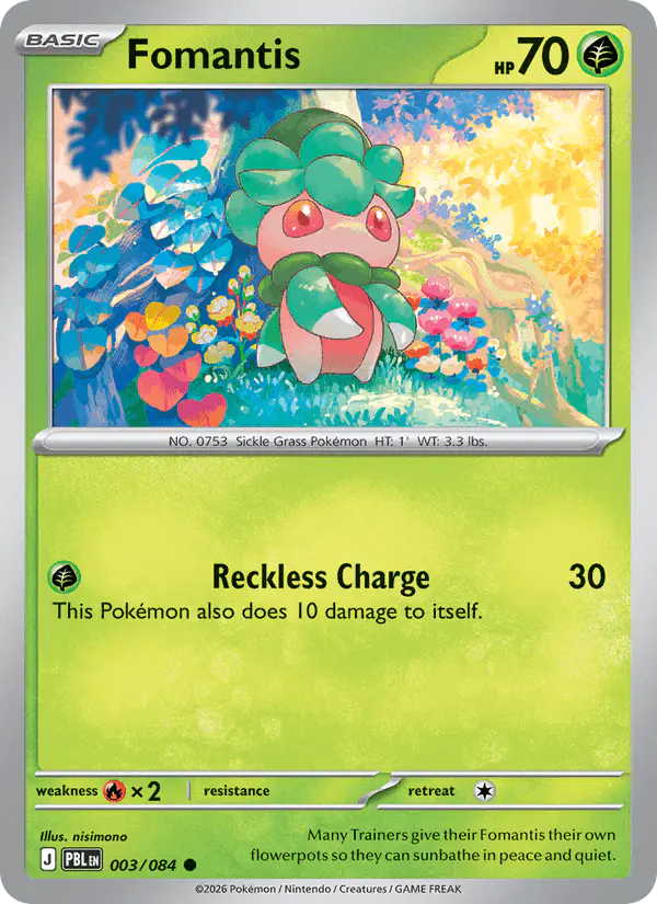 Carta Fomantis 003/084 de Pitch Black