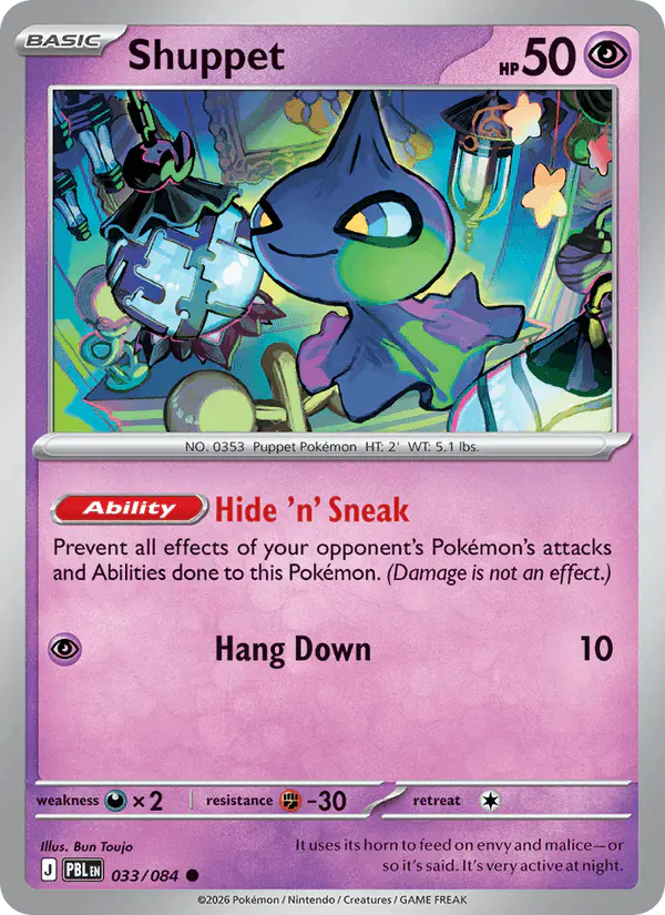 Carta Shuppet 033/084 de Pitch Black