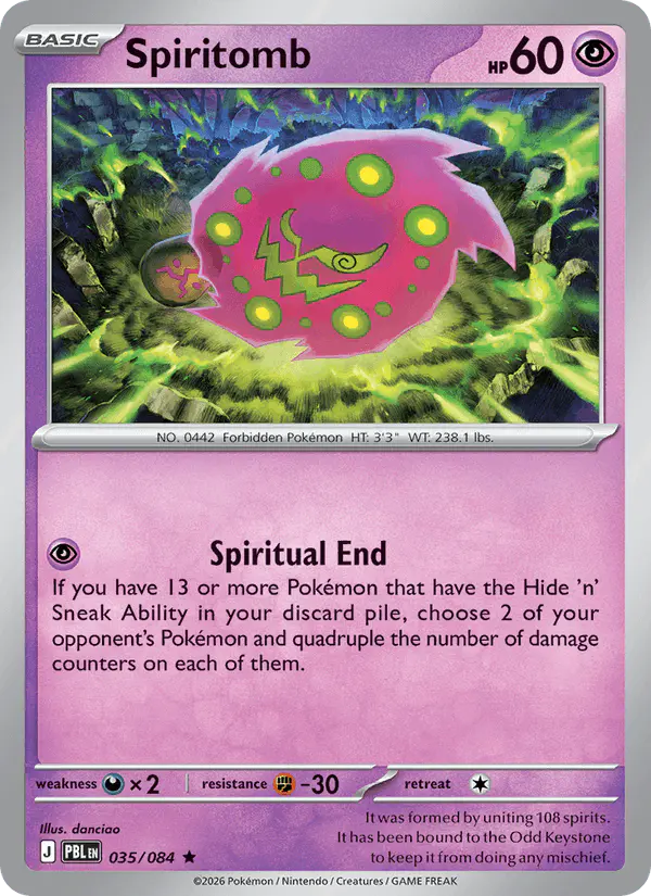 Carta Spiritomb 035/084 de Pitch Black