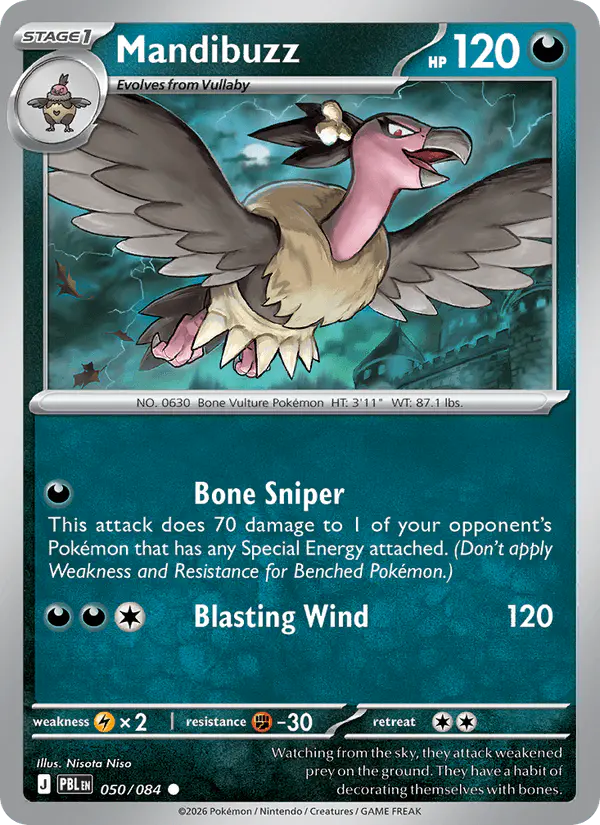 Carta Mandibuzz 050/084 de Pitch Black