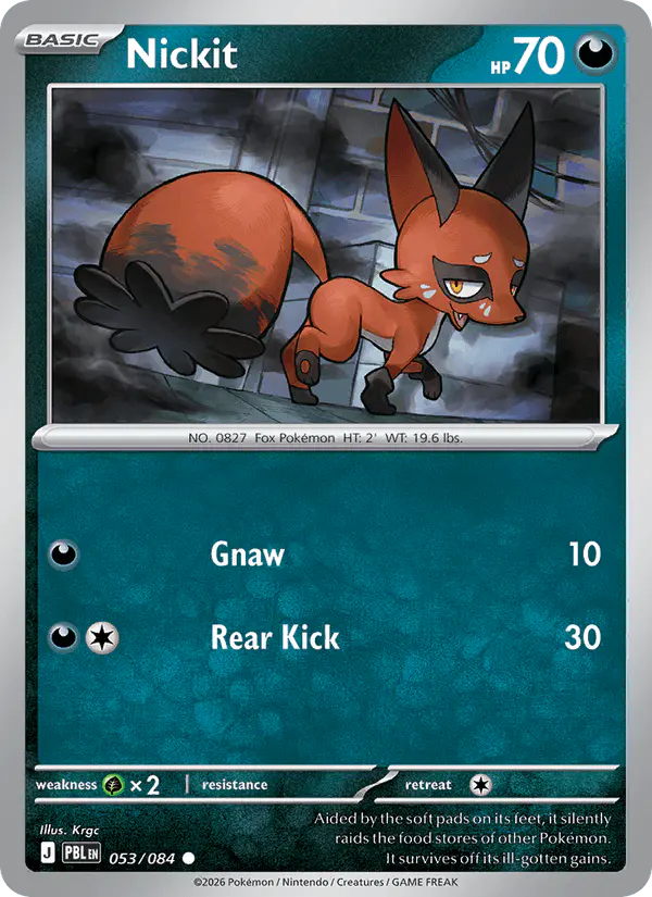 Carta Nickit 053/084 de Pitch Black