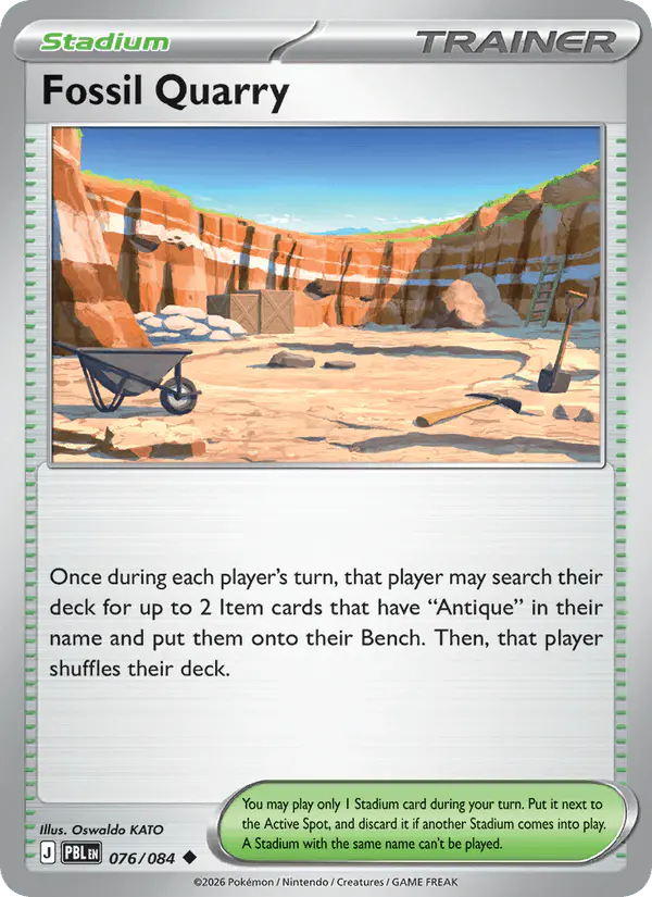 Carta Fossil Quarry 076/084 de Pitch Black