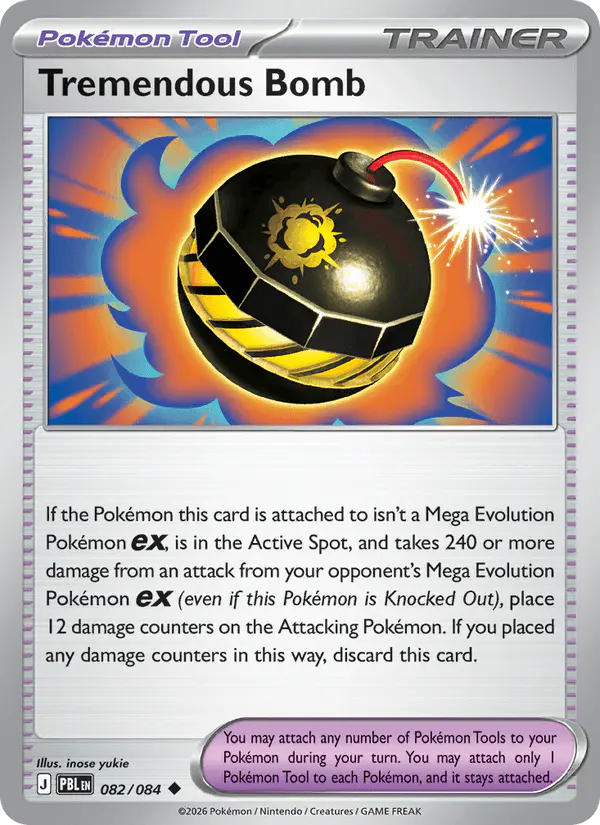 Carta Tremendous Bomb 082/084 de Pitch Black