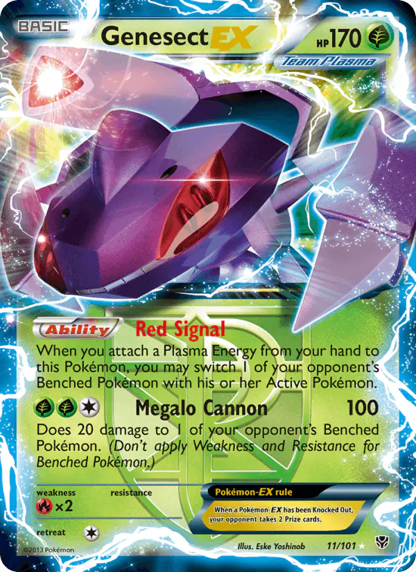 Carta Genesect-EX 11/101 de Plasma Blast