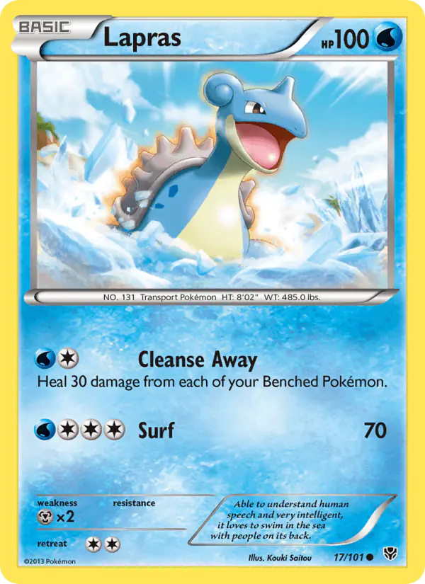 Carta Lapras 17/101 de Plasma Blast