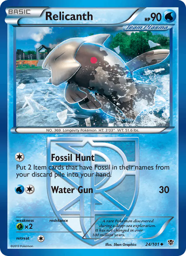 Carta Relicanth 24/101 de Plasma Blast