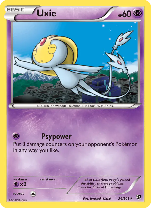 Carta Uxie 36/101 de Plasma Blast
