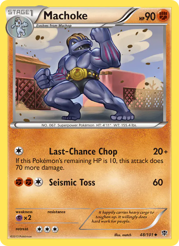 Carta Machoke 48/101 de Plasma Blast