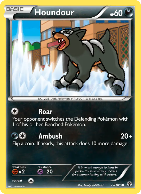Carta Houndour 55/101 de Plasma Blast