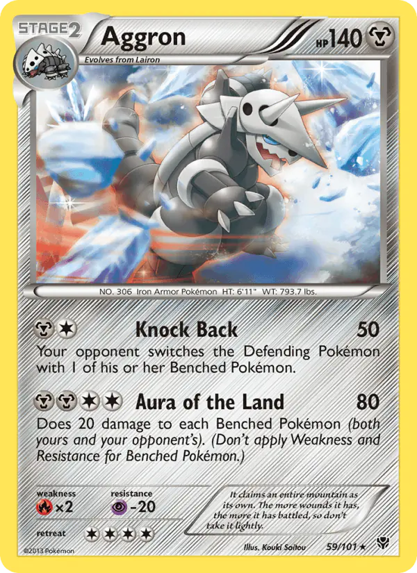Carta Aggron 59/101 de Plasma Blast