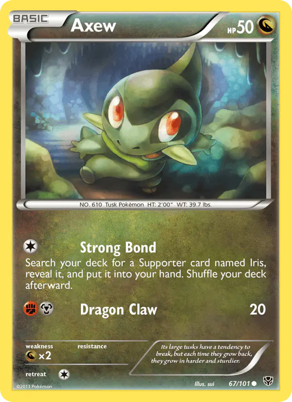 Carta Axew 67/101 de Plasma Blast