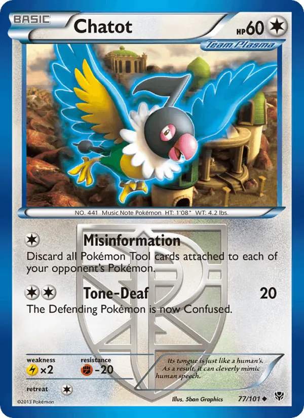 Carta Chatot 77/101 de Plasma Blast