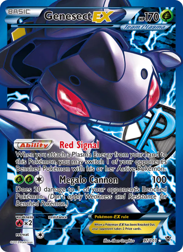 Carta Genesect-EX 97/101 de Plasma Blast