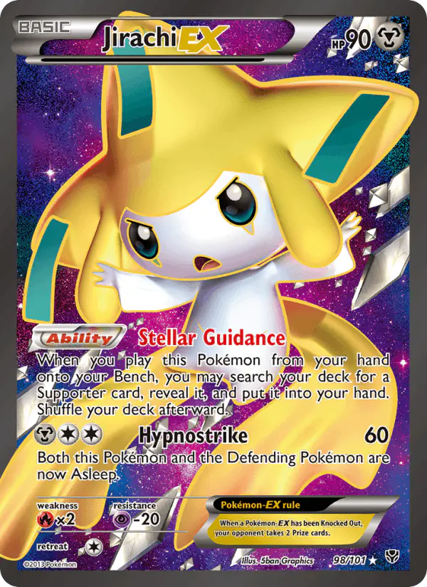 Carta Jirachi-EX 98/101 de Plasma Blast