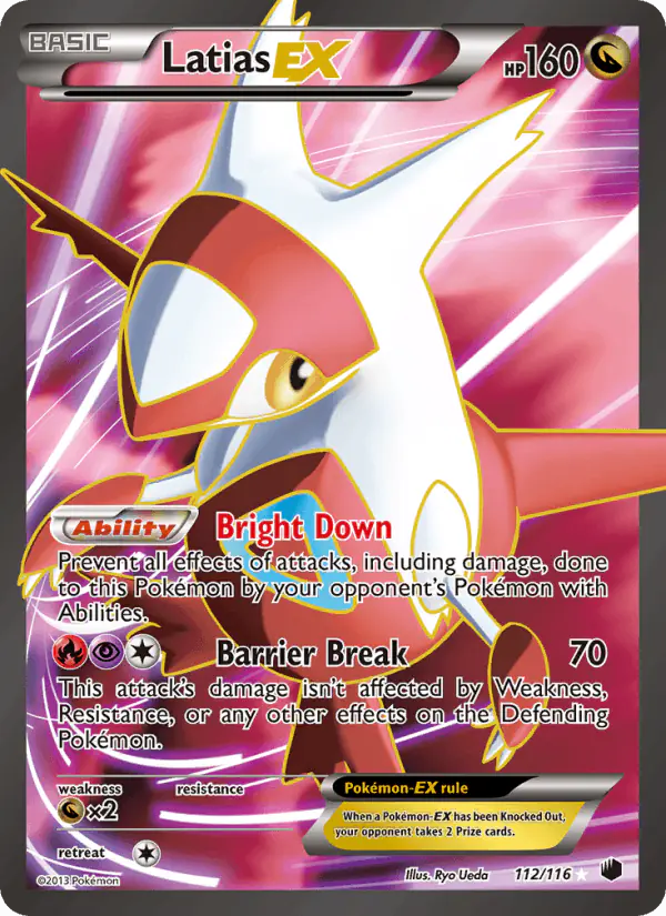 Carta Latias-EX 112/116 de Plasma Freeze