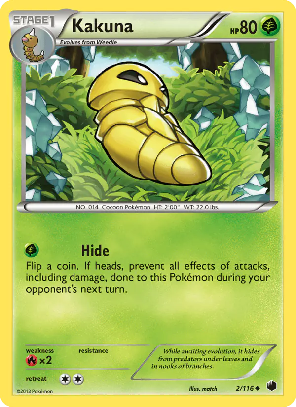 Carta Kakuna 2/116 de Plasma Freeze