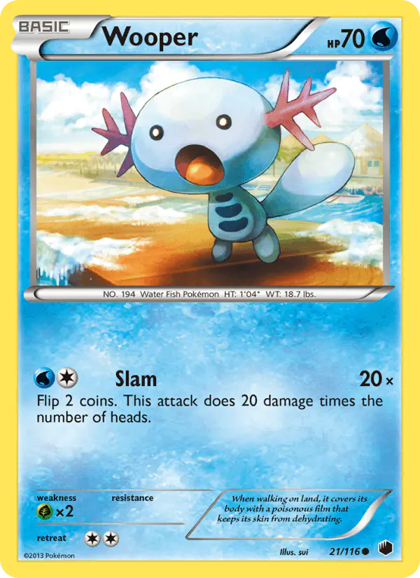Carta Wooper 21/116 de Plasma Freeze