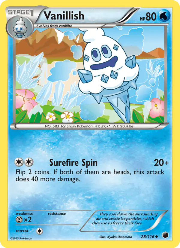 Carta Vanillish 28/116 de Plasma Freeze