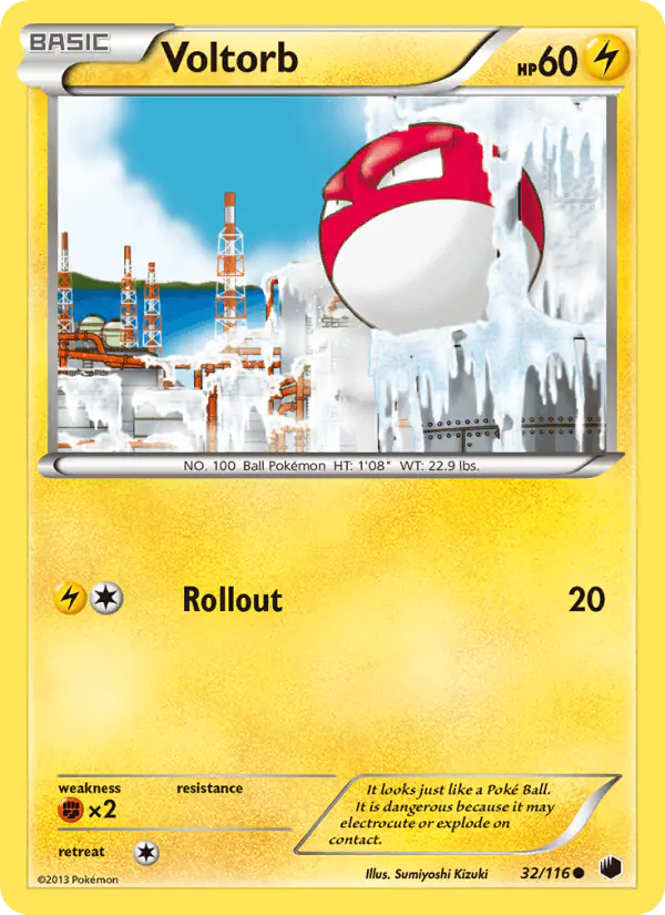 Carta Voltorb 32/116 de Plasma Freeze