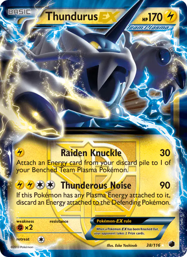 Carta Thundurus-EX 38/116 de Plasma Freeze
