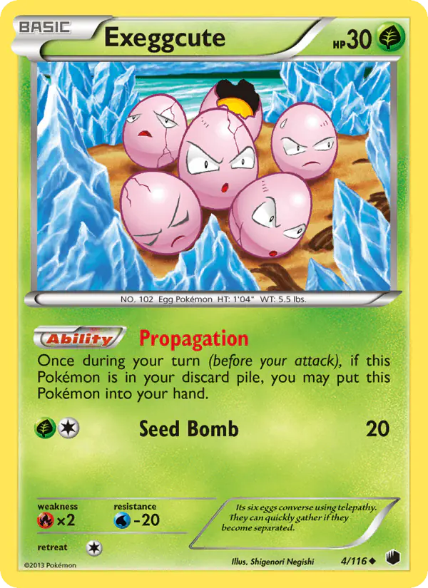 Carta Exeggcute 4/116 de Plasma Freeze