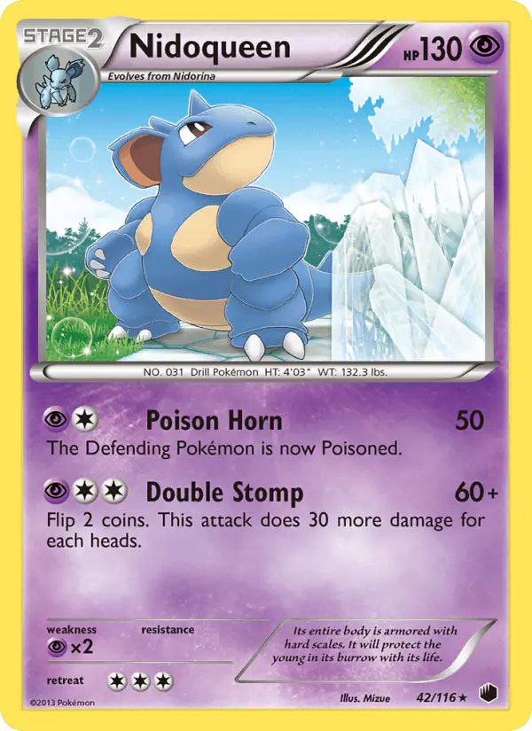Carta Nidoqueen 42/116 de Plasma Freeze