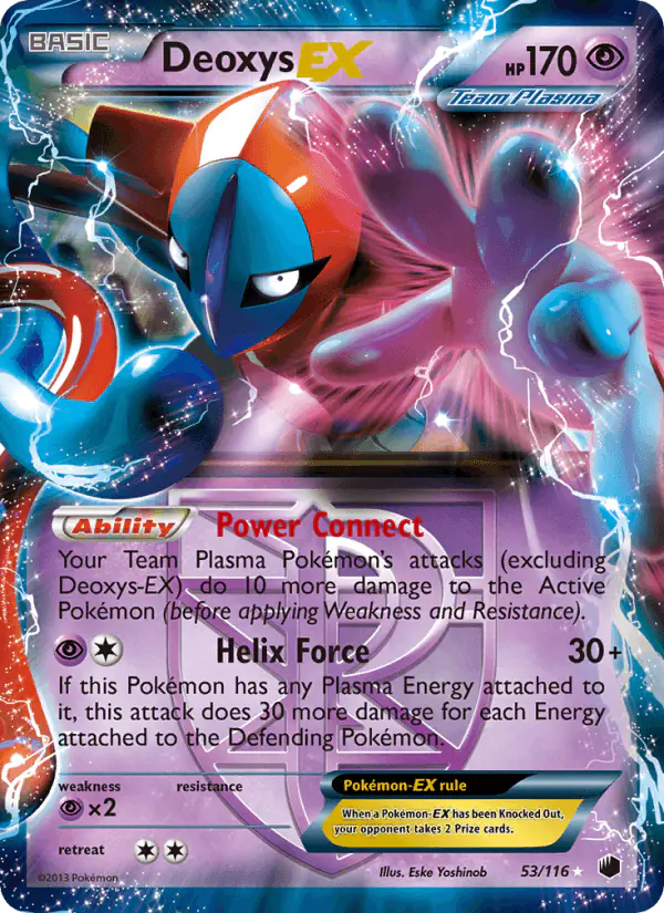 Carta Deoxys-EX 53/116 de Plasma Freeze