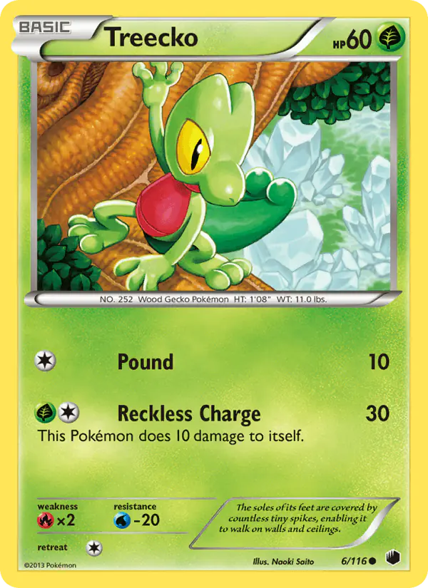 Carta Treecko 6/116 de Plasma Freeze
