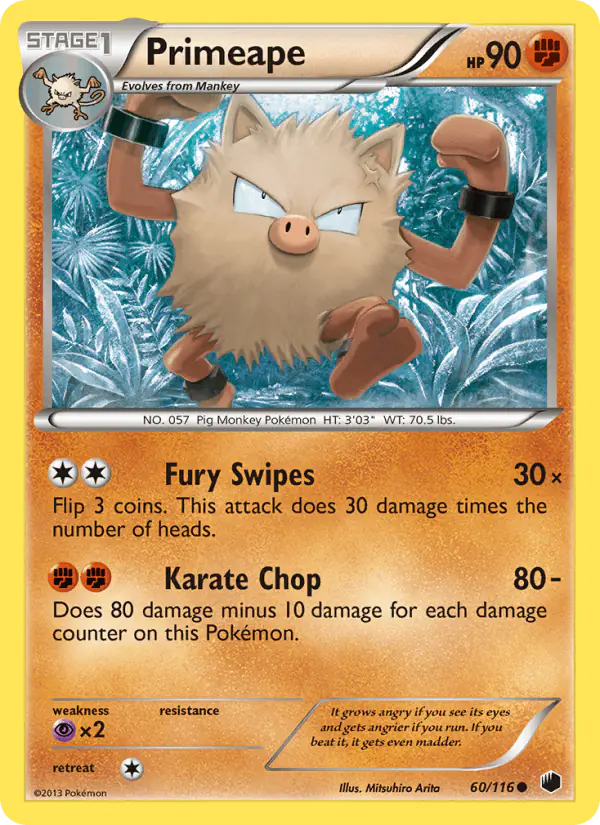 Carta Primeape 60/116 de Plasma Freeze
