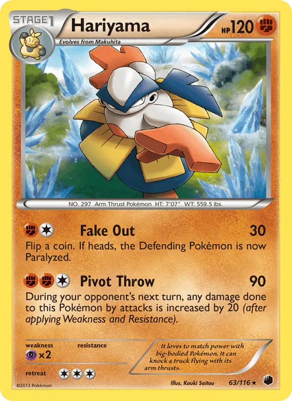 Carta Hariyama 63/116 de Plasma Freeze