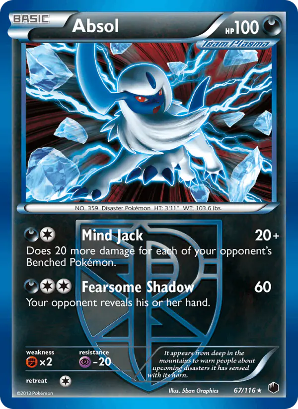 Carta Absol 67/116 de Plasma Freeze