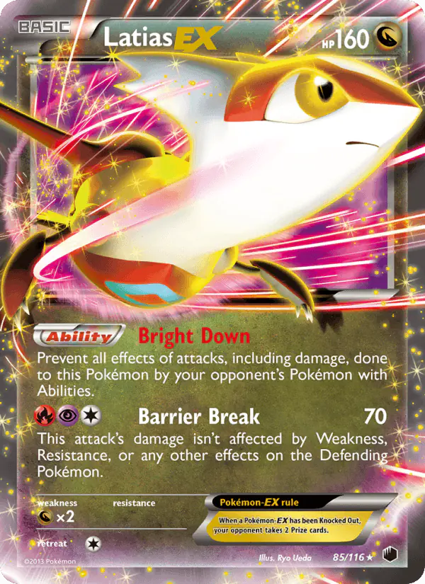 Carta Latias-EX 85/116 de Plasma Freeze