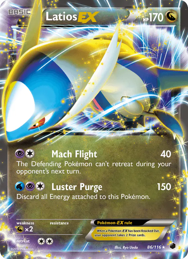 Carta Latios-EX 86/116 de Plasma Freeze