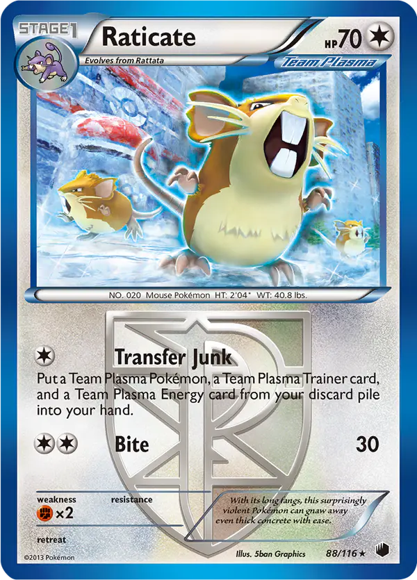 Carta Raticate 88/116 de Plasma Freeze