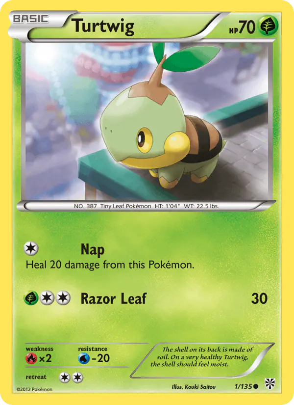 Carta Turtwig 1/135 de Plasma Storm