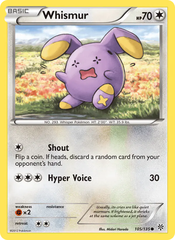 Carta Whismur 105/135 de Plasma Storm