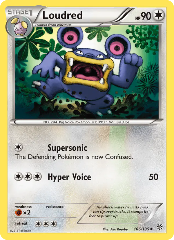 Carta Loudred 106/135 de Plasma Storm