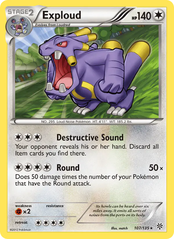 Carta Exploud 107/135 de Plasma Storm