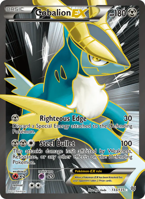 Carta Cobalion-EX 133/135 de Plasma Storm