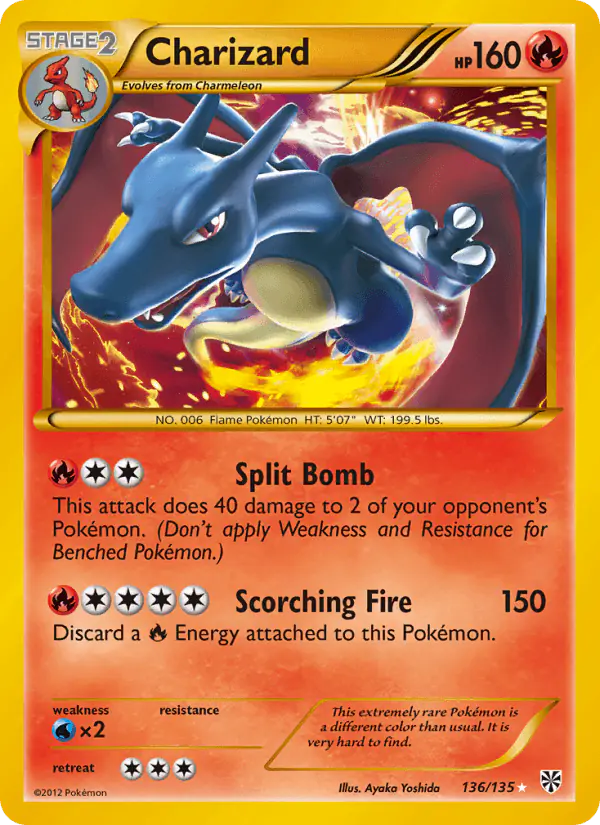 Carta Charizard 136/135 de Plasma Storm