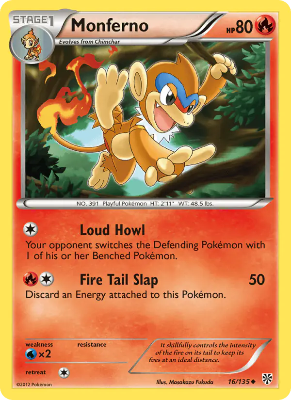 Carta Monferno 16/135 de Plasma Storm
