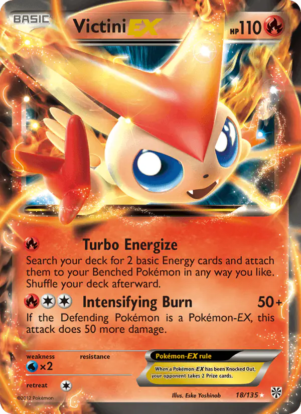 Carta Victini-EX 18/135 de Plasma Storm
